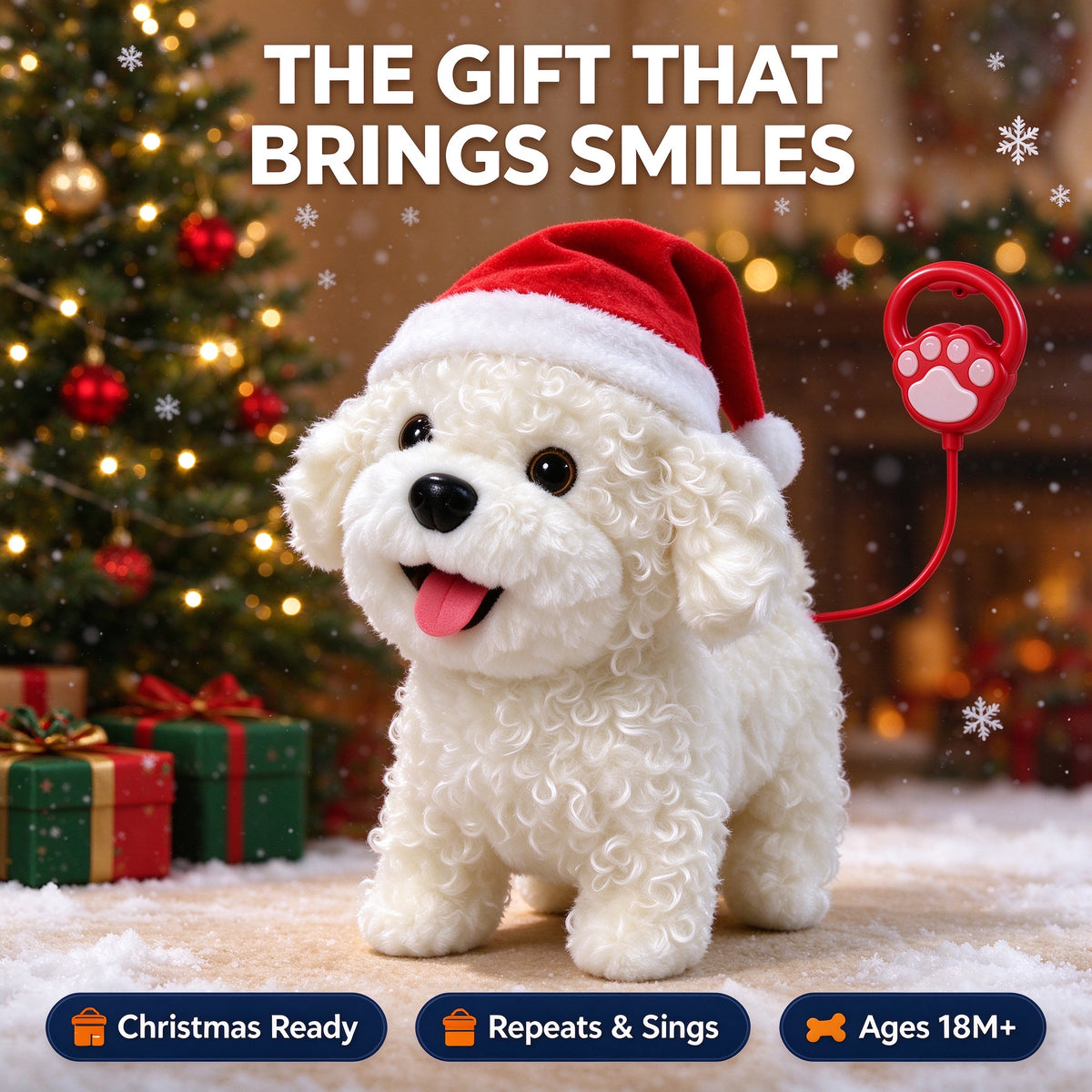 Walking & Talking Electronic Plush Dog for Toddlers