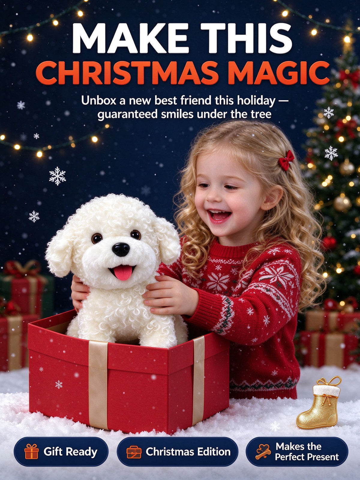 Walking & Talking Electronic Plush Dog for Toddlers