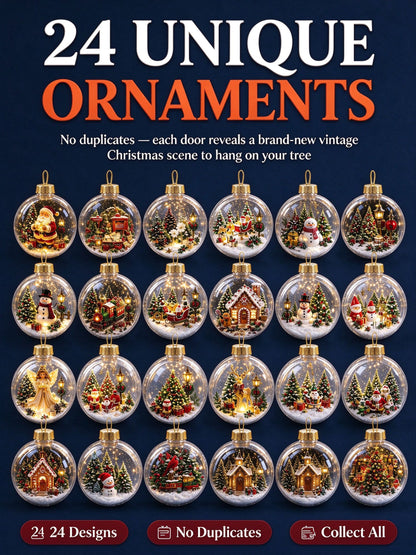 Christmas Advent Calendar 2026 — 24 Days of Vintage Ornaments