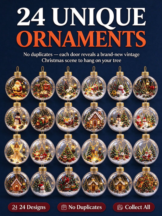 Christmas Advent Calendar 2026 — 24 Days of Vintage Ornaments