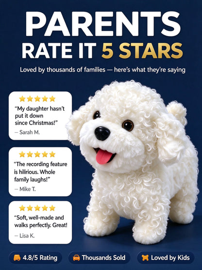 Walking & Talking Electronic Plush Dog for Toddlers