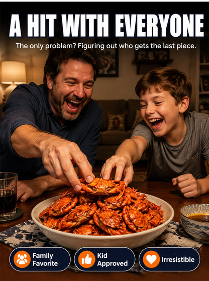 Spicy Sea Crab Snacks - High in Protein, Low in Sodium