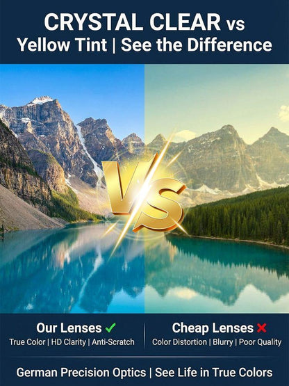 Photochromic Progressive Multifocal Reading Glasses – Ultra-Light 8.5g Titanium, 95% Blue Light Blocking, UV400