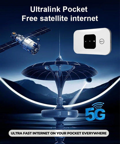 Ultralink Pocket 5G Portable Router – Satellite Internet Anywhere in the World, No Monthly Fees