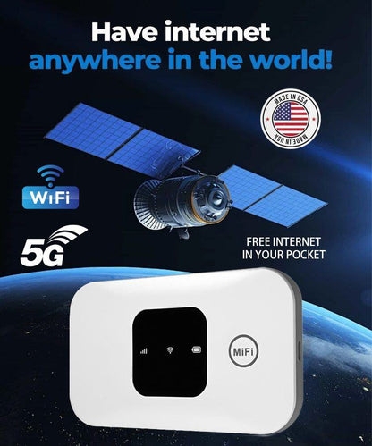 Ultralink Pocket 5G Portable Router – Satellite Internet Anywhere in the World, No Monthly Fees