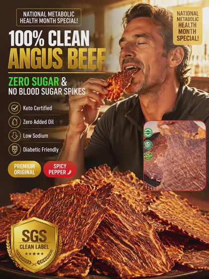 Premium Australian Angus Beef Jerky Crisps 100% Grass-Fed High Protein Keto Friendly Healthy Snack