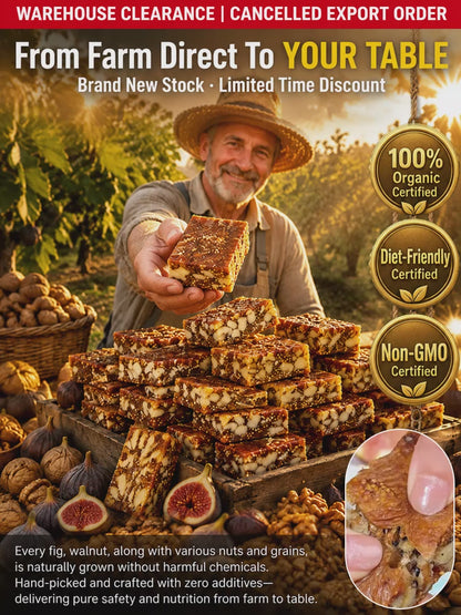 【Only 21 days of sales per year】 Premium California Fig, Walnut & Sesame Superfood Bites